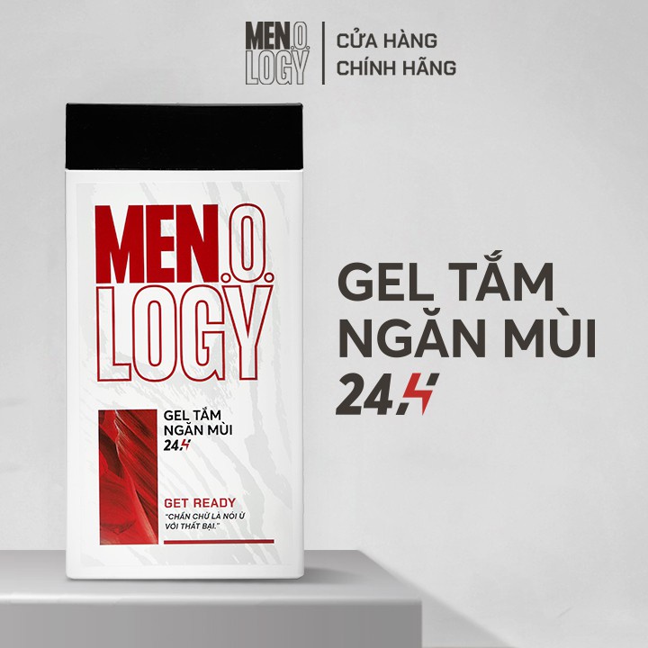 Gel tắm ngăn mùi 24 giờ MEN.O.LOGY Get Ready 350ml