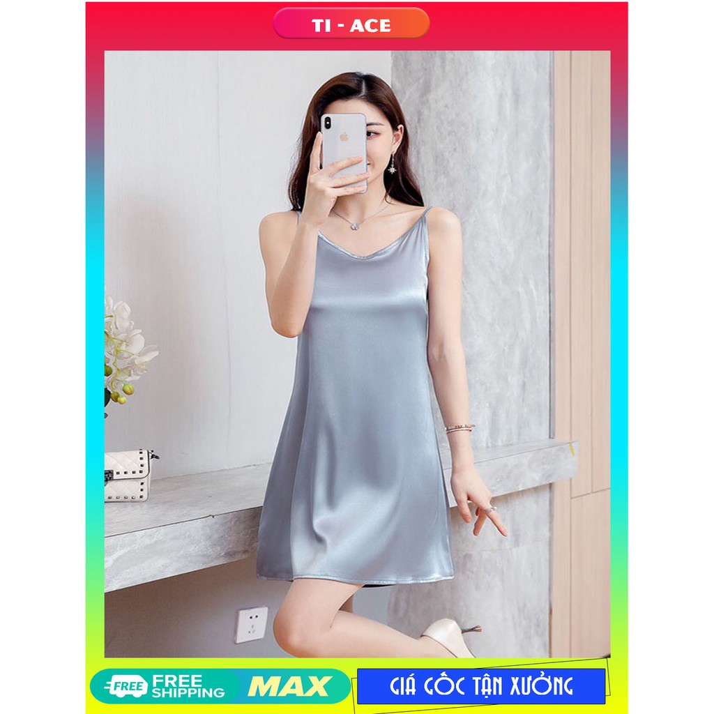 ĐẦM NGỦ 2 DÂY LỤA SATIN CAO CẤP-VÁY NGỦ 2 DÂY💕𝑭𝑹𝑬𝑬𝑺𝑯𝑰𝑷💕[Giá gốc tận xưởng]