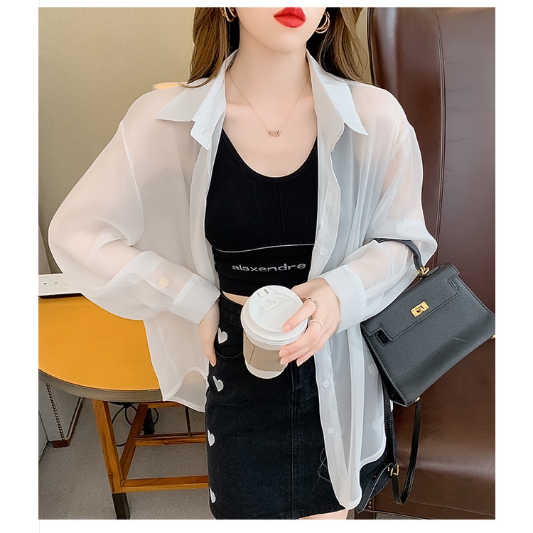 Áo Khoác Cardigan Mỏng Nhẹ Tay Dài Chống Nắng Thời Trang Mùa Hè Dành Cho Nữ