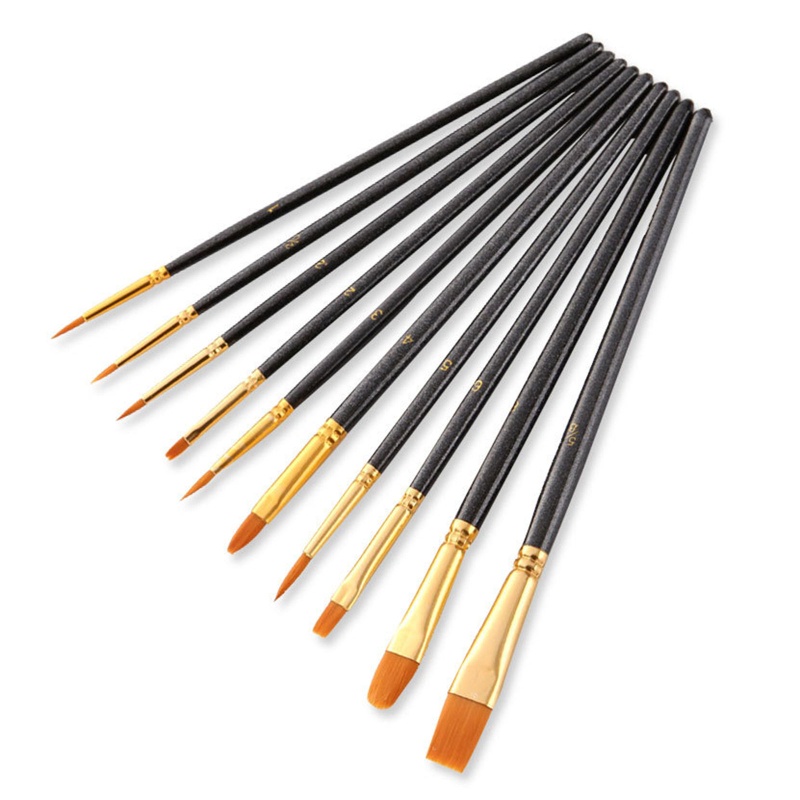 Va Bộ Cọ Vẽ Tranh Màu Nước Acrylic Hình Trứng Phục Sinh Mang Đi Được