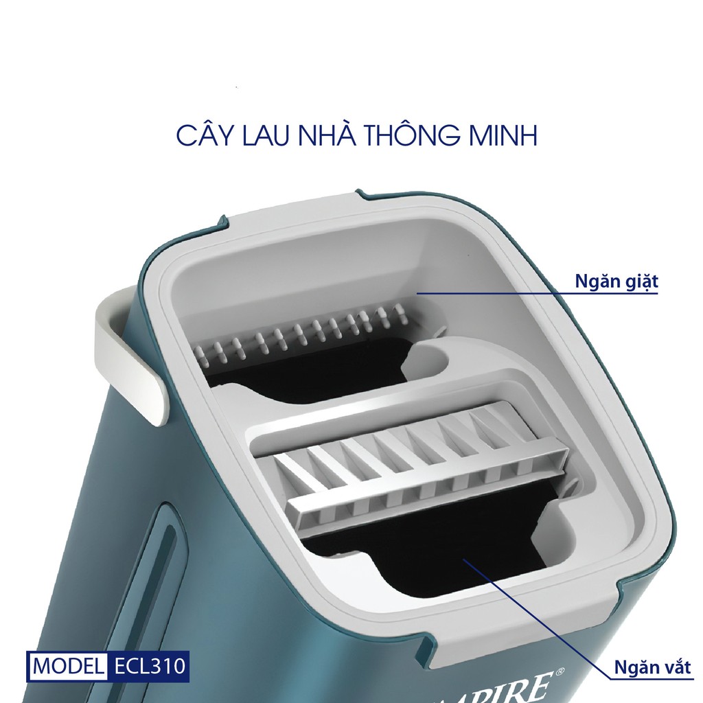 Cây lau nhà thông minh tự vắt EMPIRE ECL310, xoay 360•