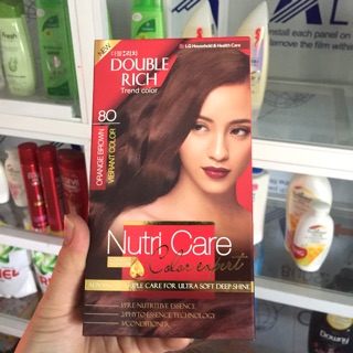 Nhuộm Doublerich màu nâu ánh cam số 80
