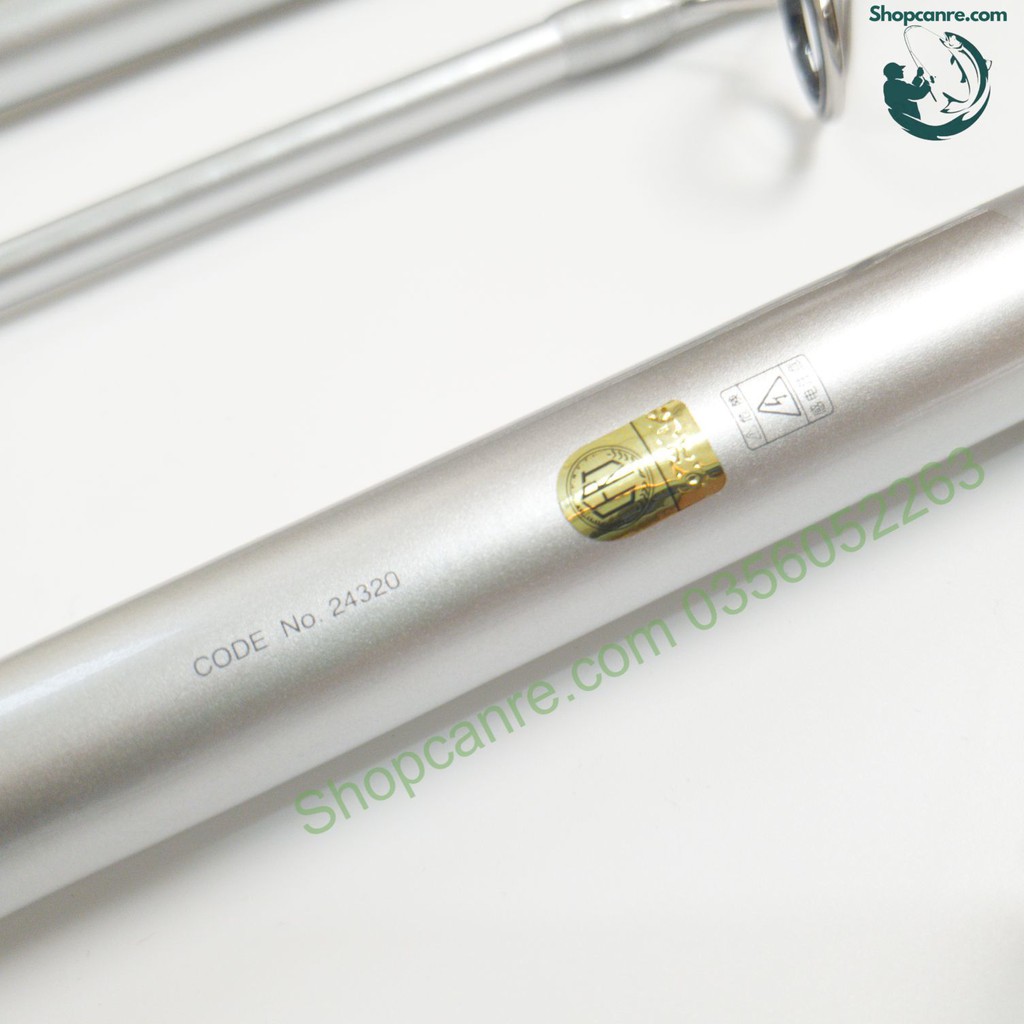 Cần câu cá 3 khúc shimano Spinpower bạc 425 BX AX