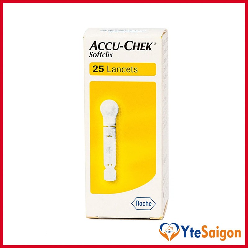 ✅ [Chính hãng] Kim chích lấy máu Accu-Chek Softclix ✅ Dùng cho máy Accu-Chek ✅ Hộp 25 kim