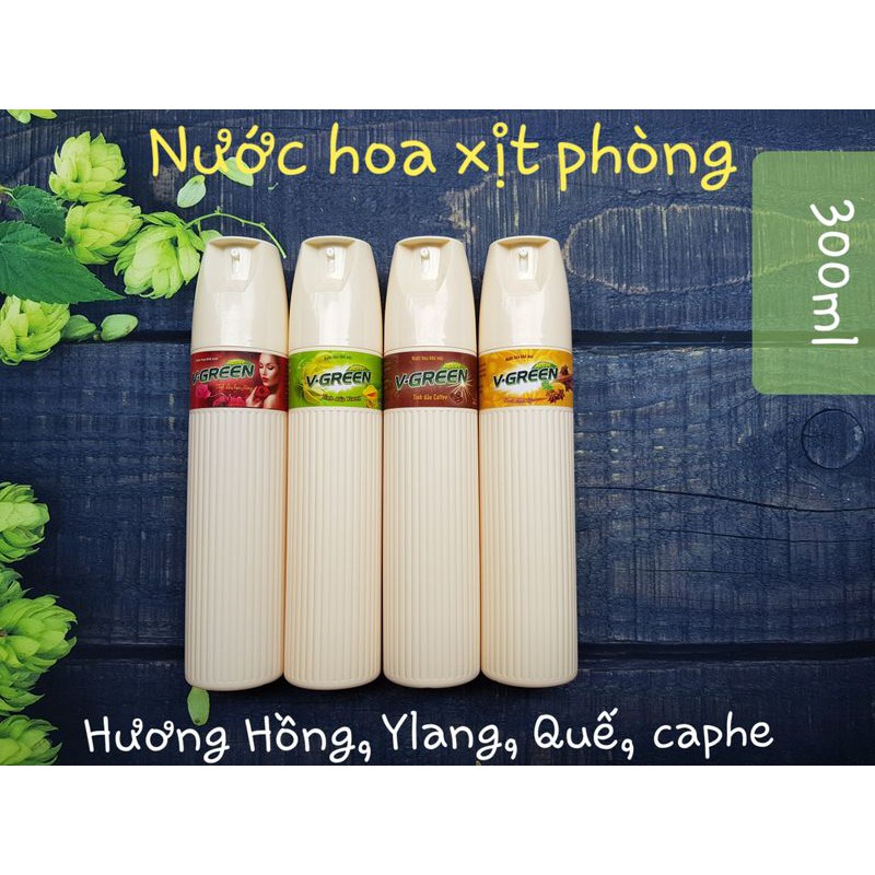 Nước Hoa Xịt Phòng Vgreen 300ml 🌺 FREESHIP 🌺 Đuổi Muỗi 🌺 Diệt Khuẩn 🌺 Khử Mùi 🌺 Thơm Phòng 🌺