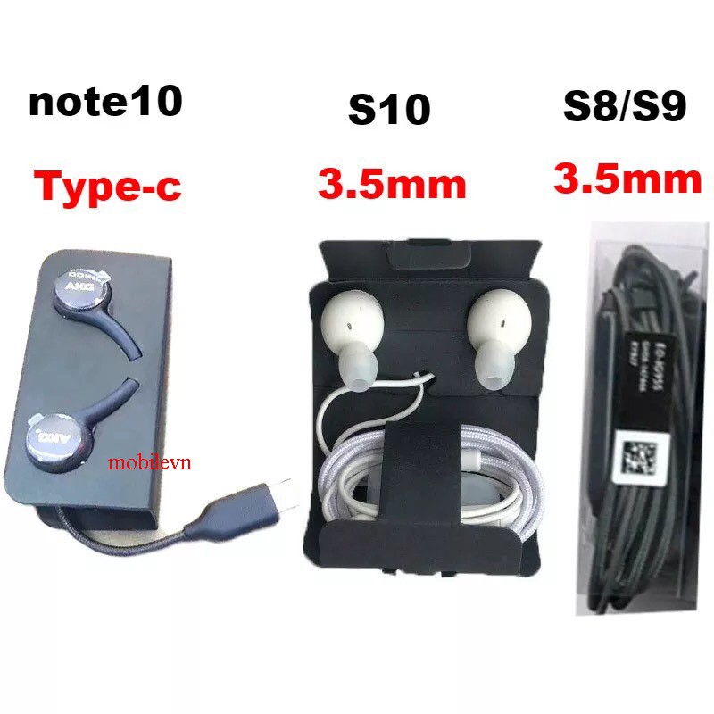 Tai Nghe Nhét Tai Samsung Note 10, Note 10 Plus, S20, S20 Plus, S20 Ultra Chân Cắm Type C Âm Bass Siêu Hay ( AKG)