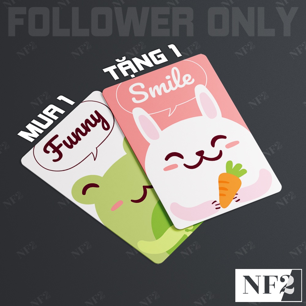ANIMAL DỄ THƯƠNG - Decal Sticker Thẻ ATM  Miếng Dán Trang Trí NF2 Cards