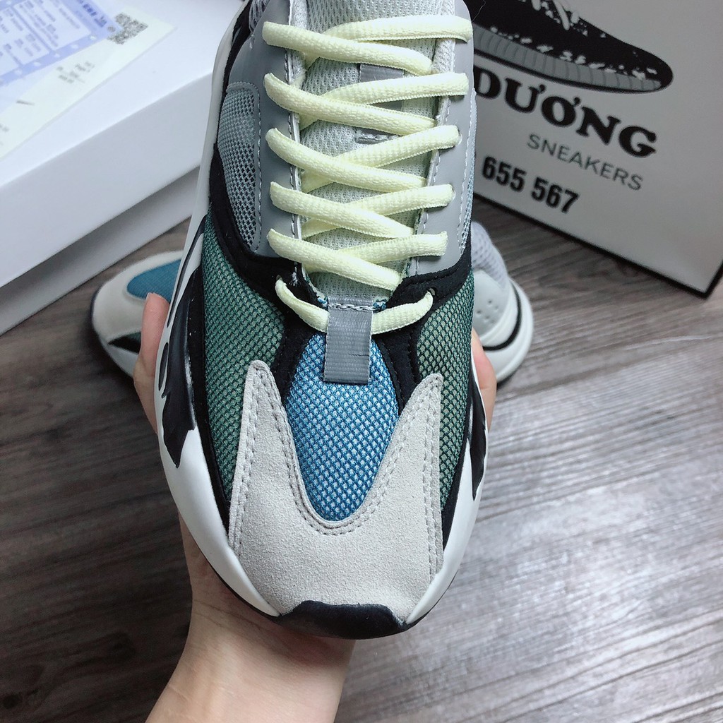 yzi700 xám mới [TẶNG MÓC KHÓA - FULL BOX] giày 700 xám mới giày thể thao 700 xám mới nam nữ tăng chiều cao