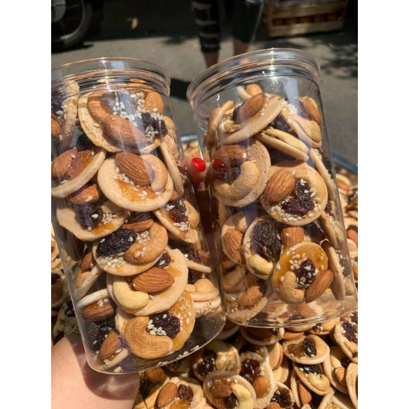 Bánh Đồng Tiền Mix Hạt Dinh Dưỡng Lon 300gr [FREE SHIP] TỪ ĐƠN 50K, [Loại Đặc Biệt] Hàng ngon nhà làm LOẠI 1