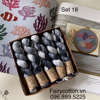 Chỉ thêu cottton cuôn 50m