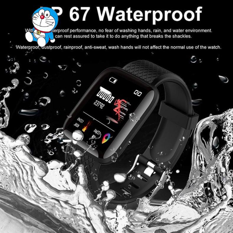 Đồng Hồ Đeo Tay Thông Minh 116 Plus 116plus Đa Năng Kèm Phụ Kiện