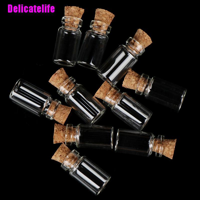 Set 10 Lọ Thủy Tinh Đựng Thực Phẩm Tỉ Lệ 1: 12 Cho Nhà Búp Bê