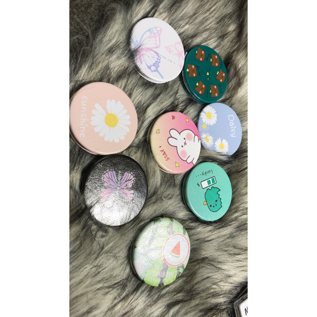 Gương Mini Cầm Tay 2 Mặt Cao Cấp - Gương Mini bỏ túi- Lavashop241