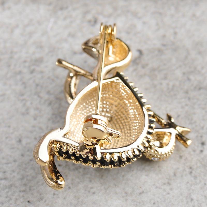 Huy Hiệu Cài Áo Hình Chú Rùa Đính Đá Thời Trang