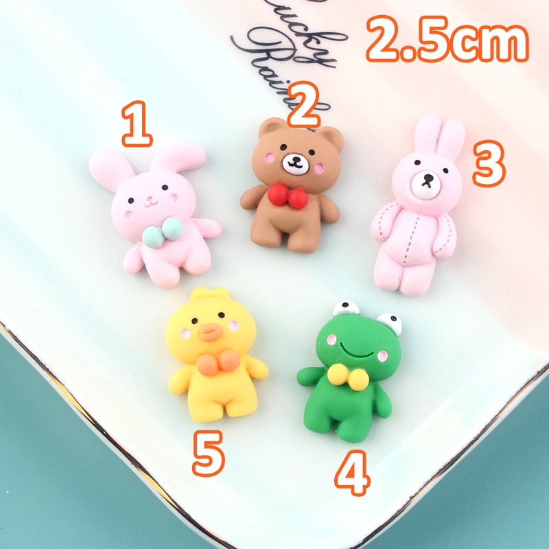 Charm Phụ Kiện Gấu Ếch Thỏ Gà Trang Trí Ốp Điện Thoại / Mô Hình / Gắn Dép Handmade