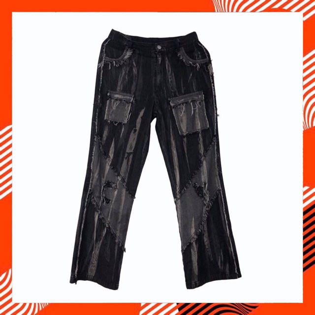 [CÓ SẴN] Quần Jeans Rách Phối màu | BigBuy360 - bigbuy360.vn