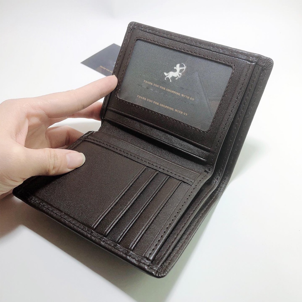 Ví nam da bò nguyên tấm dáng đứng thương hiệu N&amp;L Leather độ bền trên 6 năm