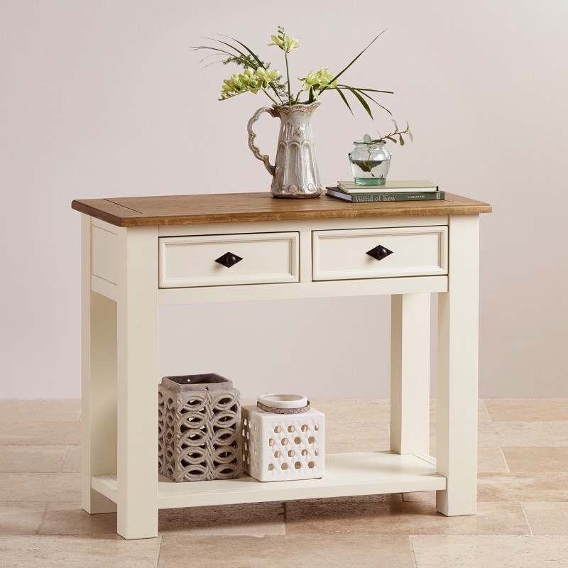 Bàn console 2 ngăn kéo Shutter gỗ sồi IBIE