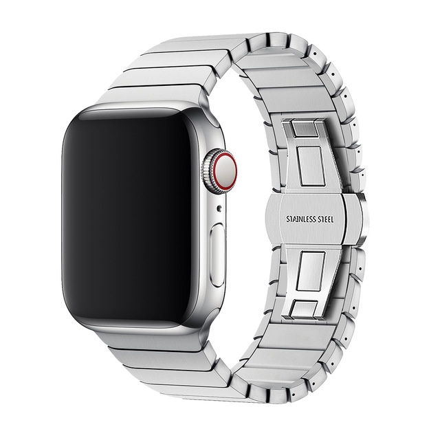 Dây Đeo Inox Cho Đồng Hồ Apple Watch 7 41mm 45mm 44mm 40mm 42mm 38mm iWatch 6 5 4