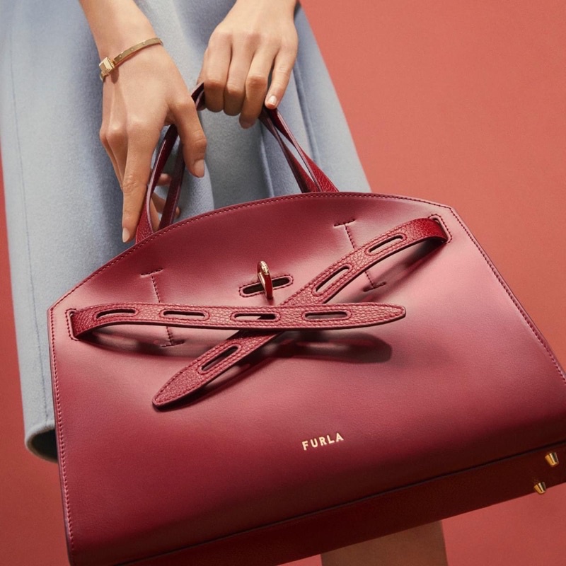 Túi Nữ FURLA Margherita Mini Top Handle hàng xuất dư xịn,Màu đỏ