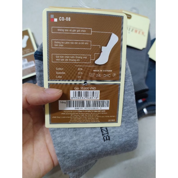 Tất Nam Bizmen Full Tem Tag Chuẩn Hãng, Chất Liệu Cotton