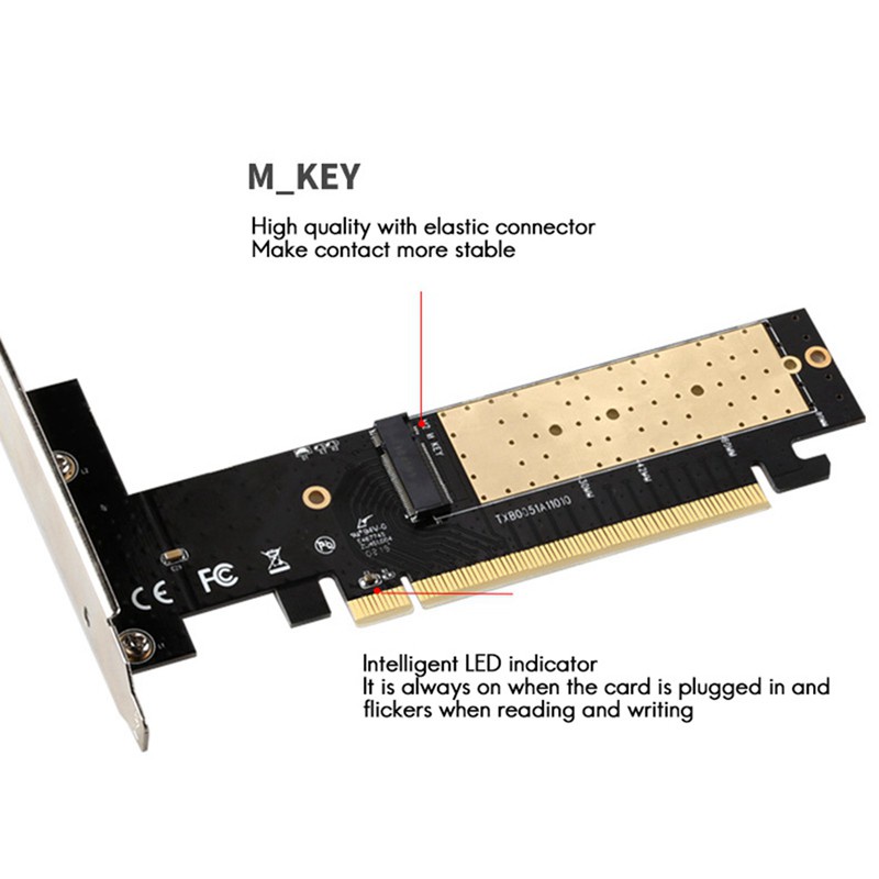 Thẻ Chuyển Đổi Mở Rộng Pcie3.0 Sang M.2 Tốc Độ Cao X16 Chuyên Dụng | BigBuy360 - bigbuy360.vn