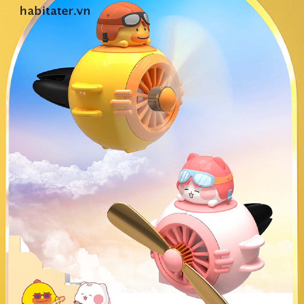 Tater Cánh Quạt Làm Mát Không Khí Xe Hơi Hoạt Hình Gấu Pilot Rotag Hương Thơm Mới VN