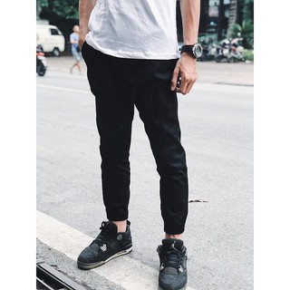 Quần Jogger Kaki đen trơn Mẫu Mới Nhất