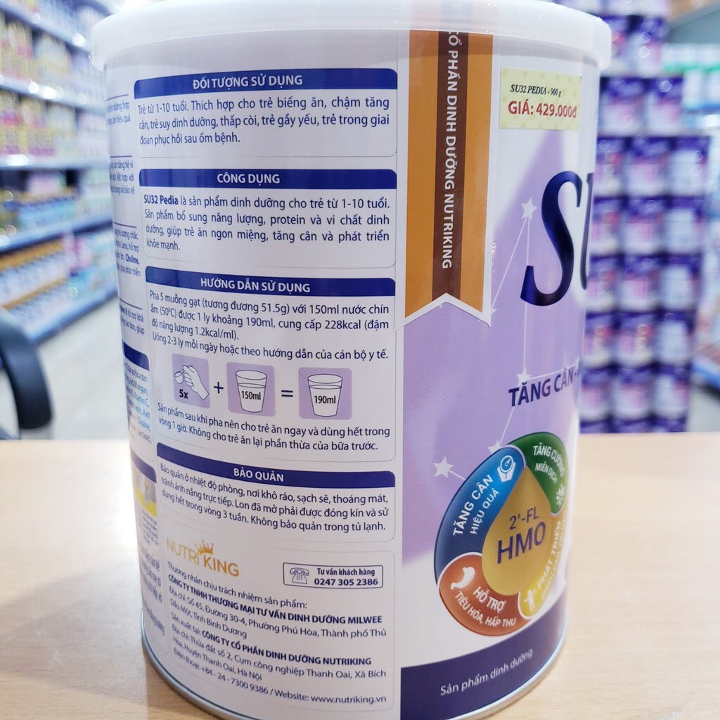 Sữa Su32 Pedia 900g