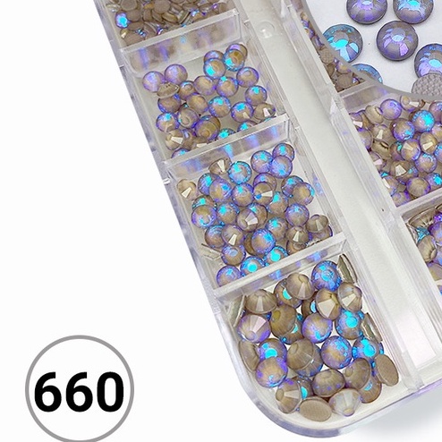 Đá Chân Lưới 12 Khía nail Light Argentum Fluorescence Móng ANGELICA 660