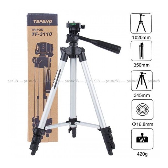 GẬY 3 CHÂN TRIPOD TF-3110 + KẸP ĐIỆN THOẠI