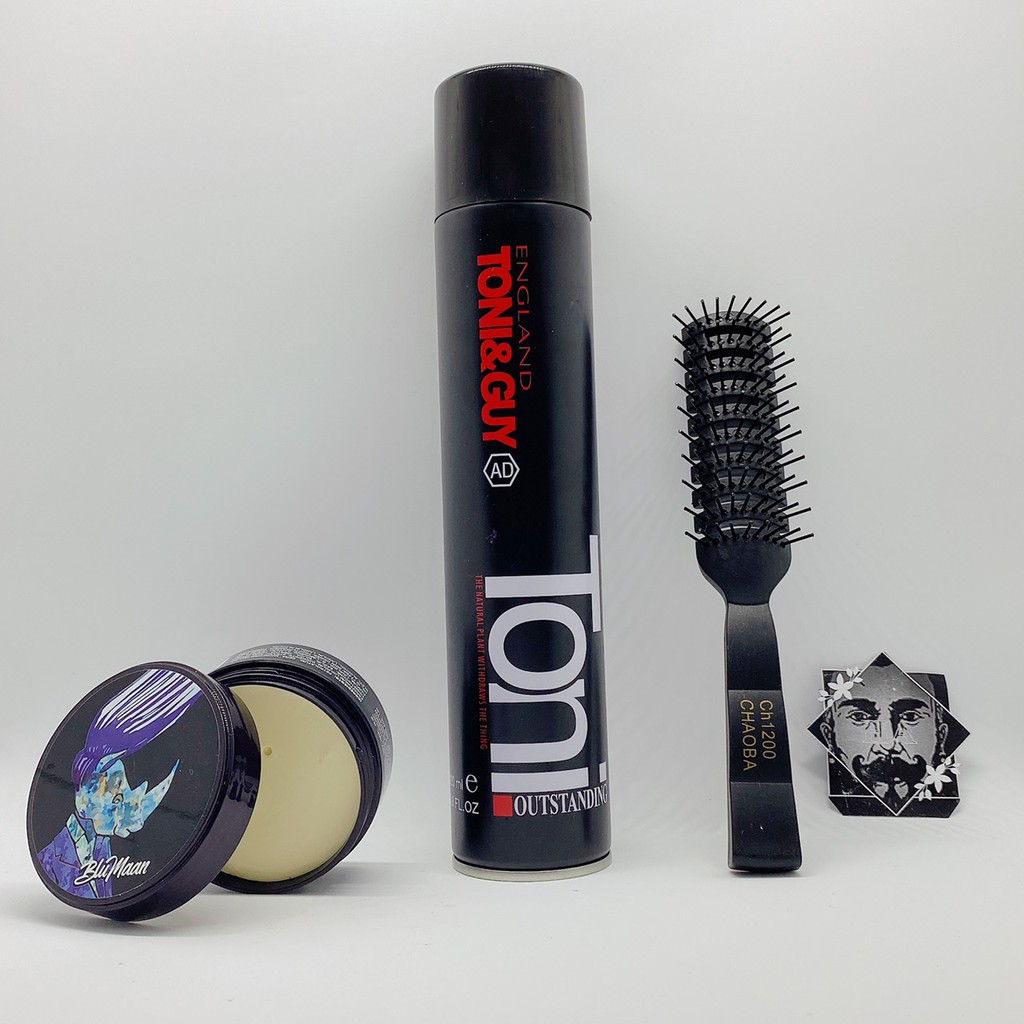 SÁP VUỐT TÓC BLUMAAN TÊ GIÁC SIÊU CỨNG KÈM GÔM XỊT TÓC TONI&GUY CAO CẤP