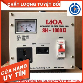 Mua  CHÍNH HÃNG  Ổn áp 1 pha LIOA SH-1000 II 1.0kVA điện áp vào 150V - 250V ( Thế hệ mới 2020 )-HÀNG CHÍNH HÃNG 100%