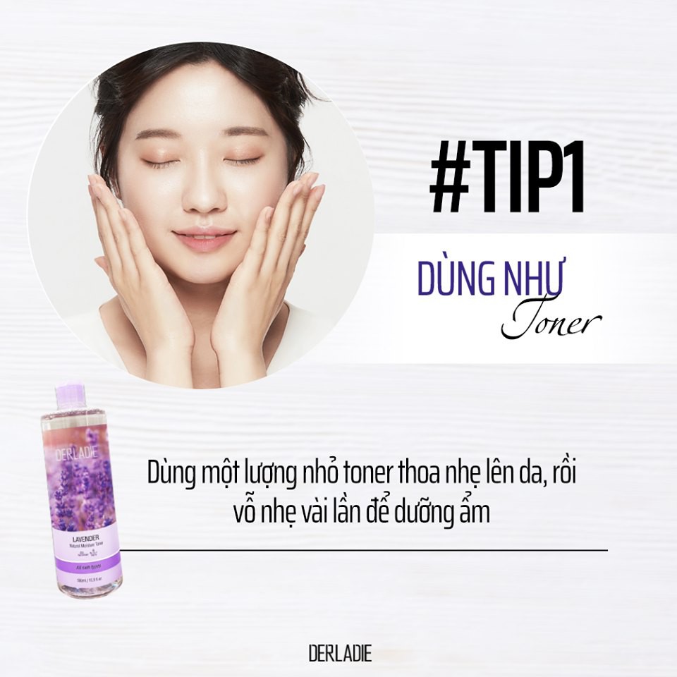 Nước Hoa Hồng Derladie Lavender Natural Moisture Toner