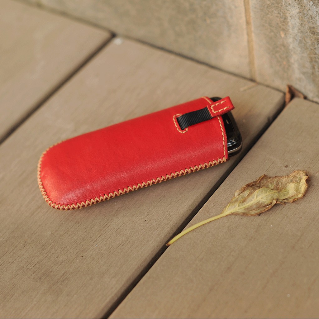 Bao da điện thoại Nokia 8800 - Da bò nhập khẩu - Đồ da Handmade VI625