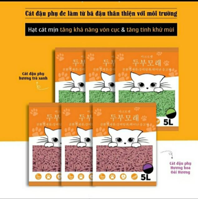 Cát vệ sinh đậu phụ Tofu Hàn Quốc