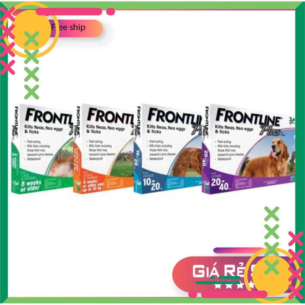 Thuốc Nhỏ Gáy Trị Ve Giận Cho Chó Mèo  Frontline Plus