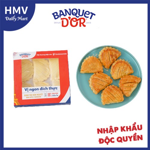 Set 06 Bánh táo bán nguyệt nhập khẩu Pháp (nướng nồi chiên không dầu hoặc lò nướng)