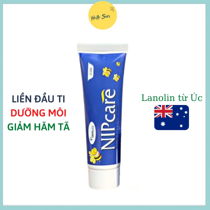 Kem Dưỡng Da Nipcare Bôi Nứt Đầu Ti, Hăm Tã, Lành Đầu Ti, Dưỡng Môi Mềm Da, An Toàn.