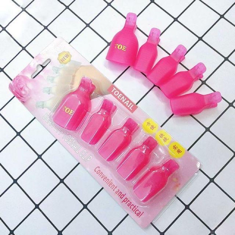 Kẹp nhựa ủ phá sơn gel chân và tay