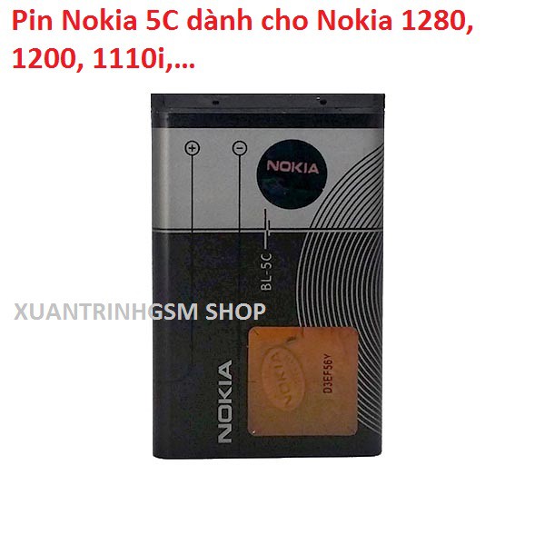 pin 4c 5c NOKIA hàng chuẩn dùng cho các dong máy 1280, 110i ,105,1200,...