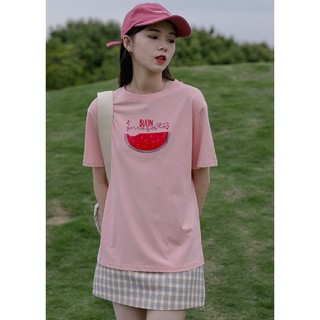 Áo thun nam nữ unisex tay lỡ dưa hấu