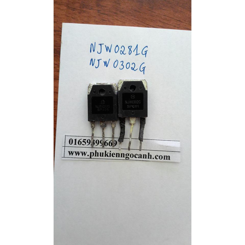 NJW0302G  NJW0281G Cặp Sò  bóc máy