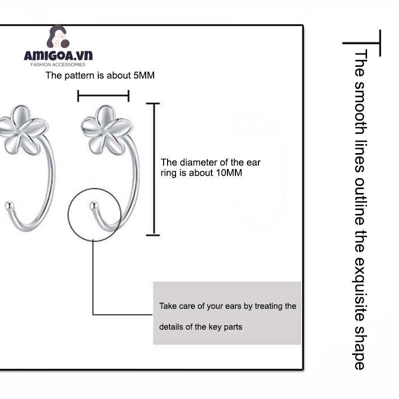 ✨✨Bông Tai Bạc 925 Dạng Móc Thiết Kế Cá Tính Hợp Thời Trang Cho Nữ