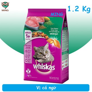 Thức ăn cho mèo vị cá ngừ Whiskas 1.2 Kg