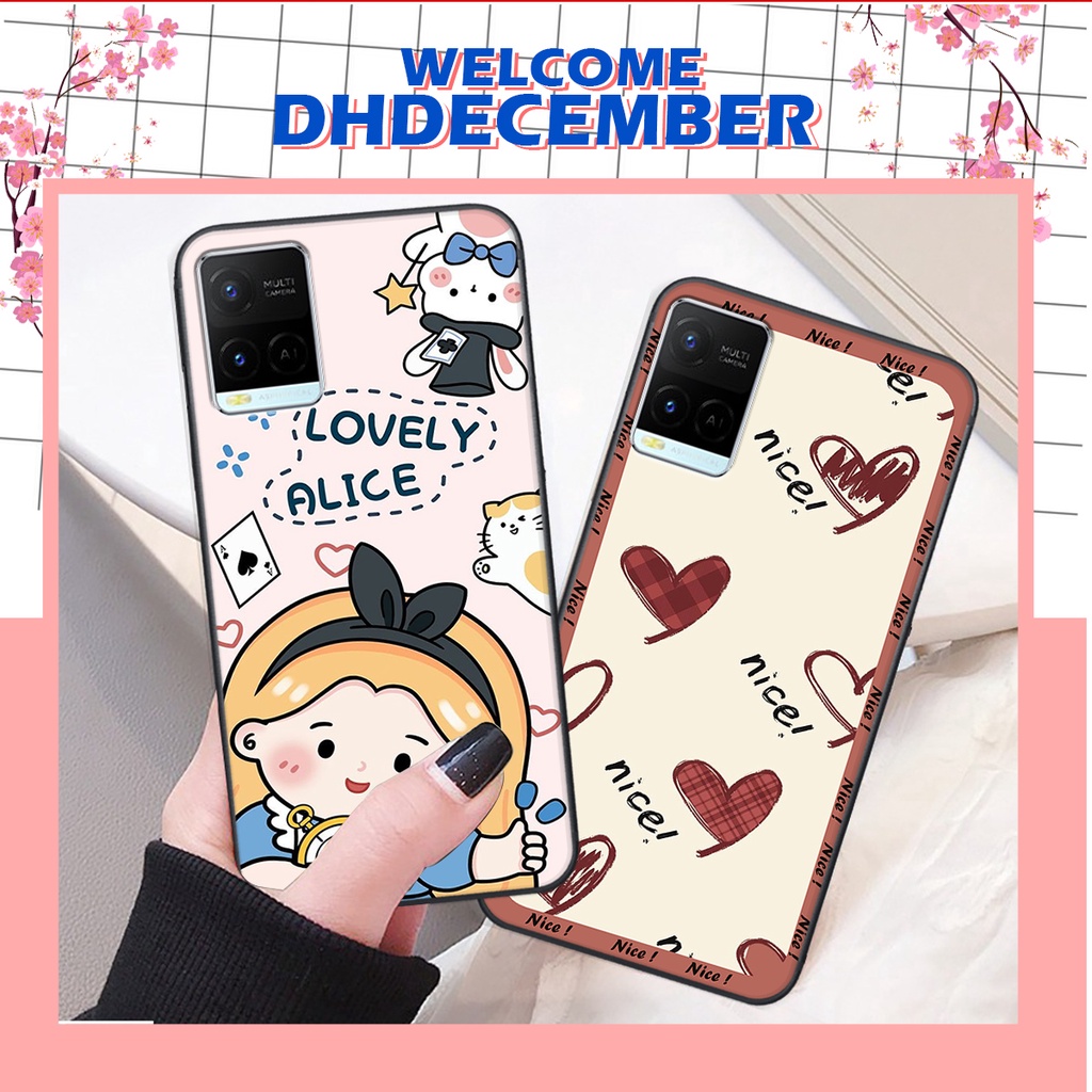 Ốp lưng Vivo Y21 / Y21S / Y33S in hình nice ,good luck happy ốp xinh viền dẻo đẹp chất