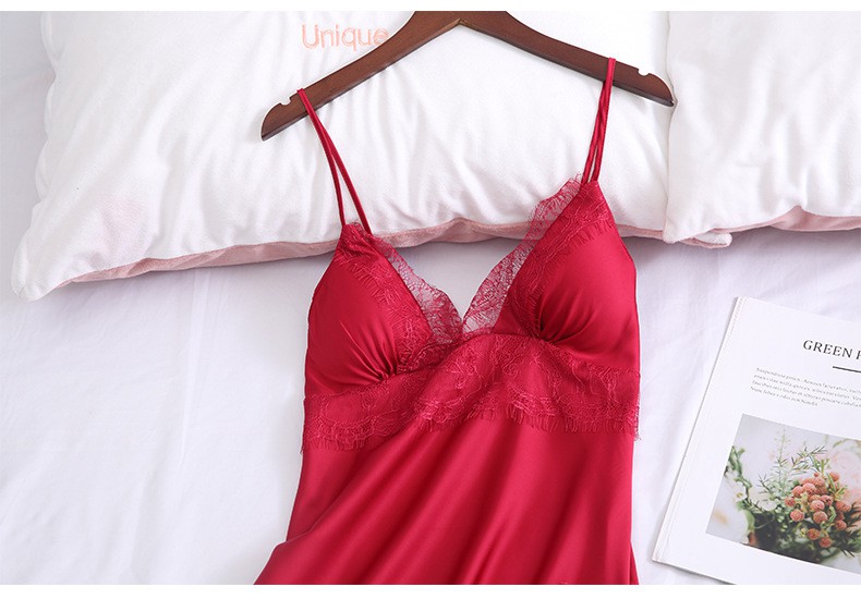 Set Đồ Ngủ Bằng Lụa Lạnh Thiết Kế Thời Trang Quyến Rũ Dành Cho Nữ