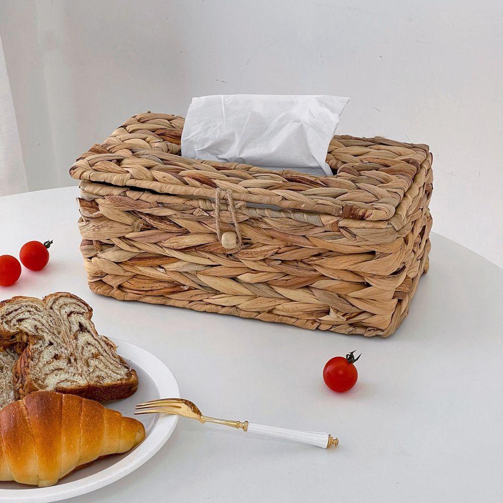 Lloyd Giá Đỡ Khăn Giấy Bằng Hyacinth Tự Nhiên Để Bàn Nhà Tắm Khách Sạn