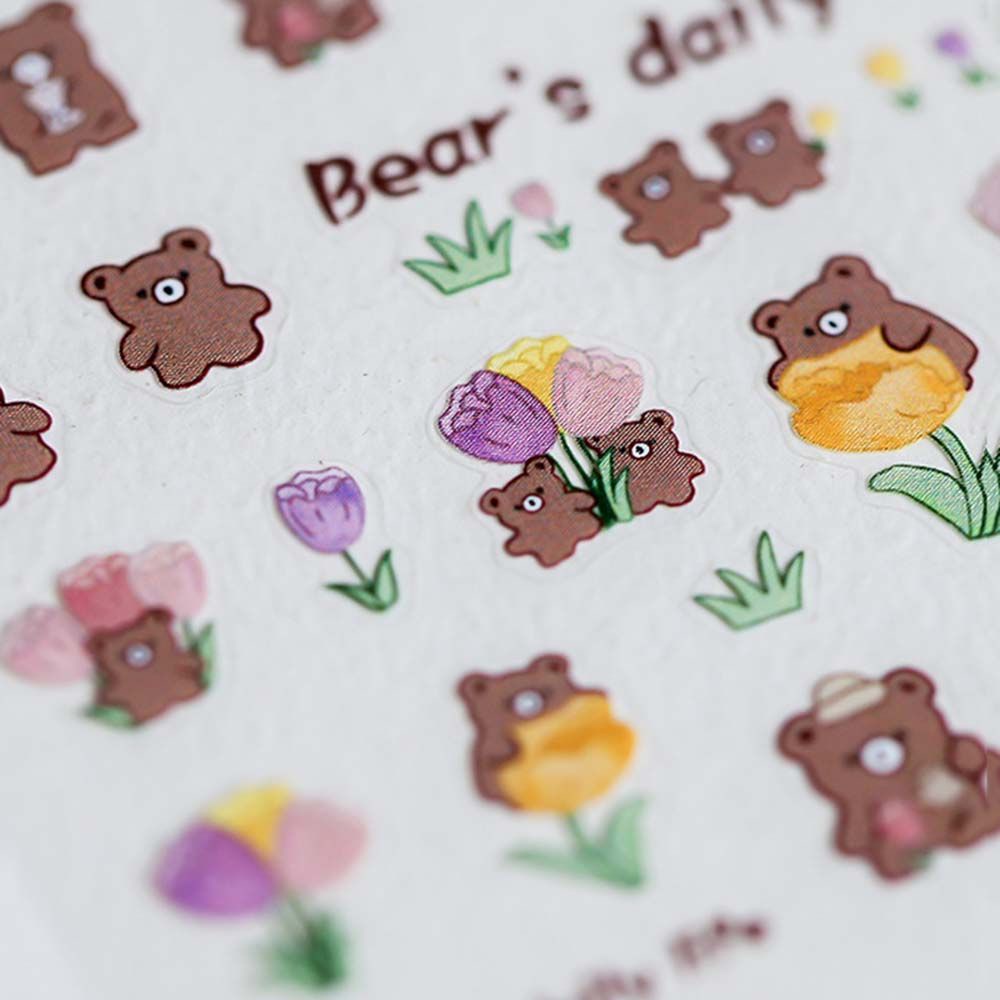 [Hàng mới về] Nhãn dán trang trí móng tay siêu mỏng kiểu hoạt hình Nhật Bản đáng yêu