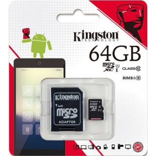 Thẻ nhớ MicroSD Kingston 64 GB